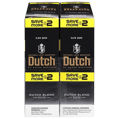 Dutch - Cigarillos - Dutch Blend Silver - 2pk - 30ct [ 2276G ]