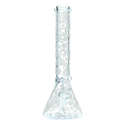 Clover - WP - 14" 7mm Glow in the Dark Beaker w/ Ash Catcher