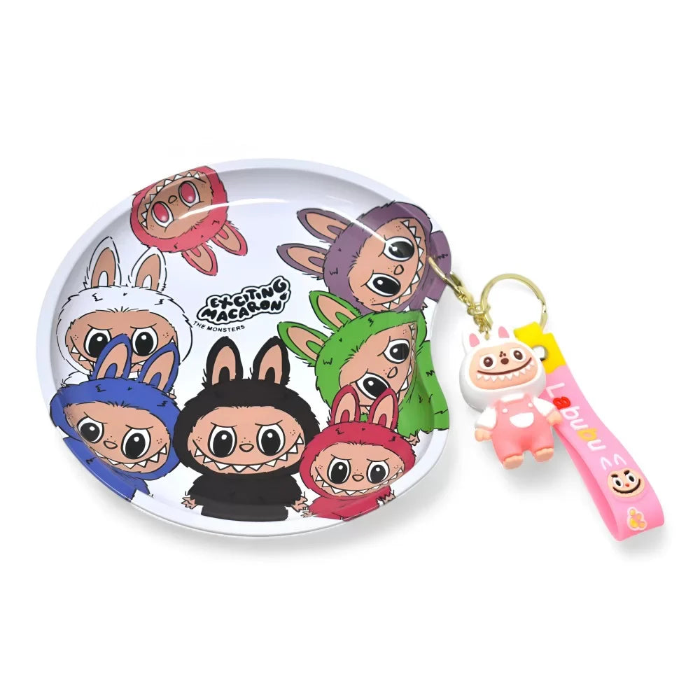 Rolling Tray - Creepy-Cute Metal w/ Keychain - Medium