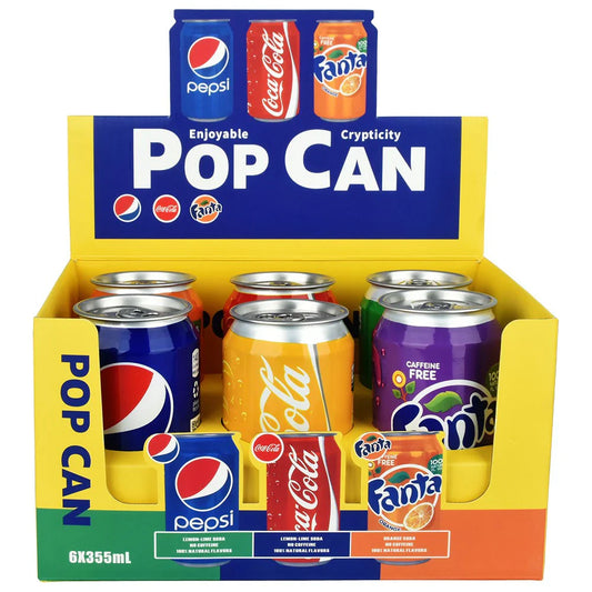 Stash Containers - Pop Can Mixed - 12oz - 6ct