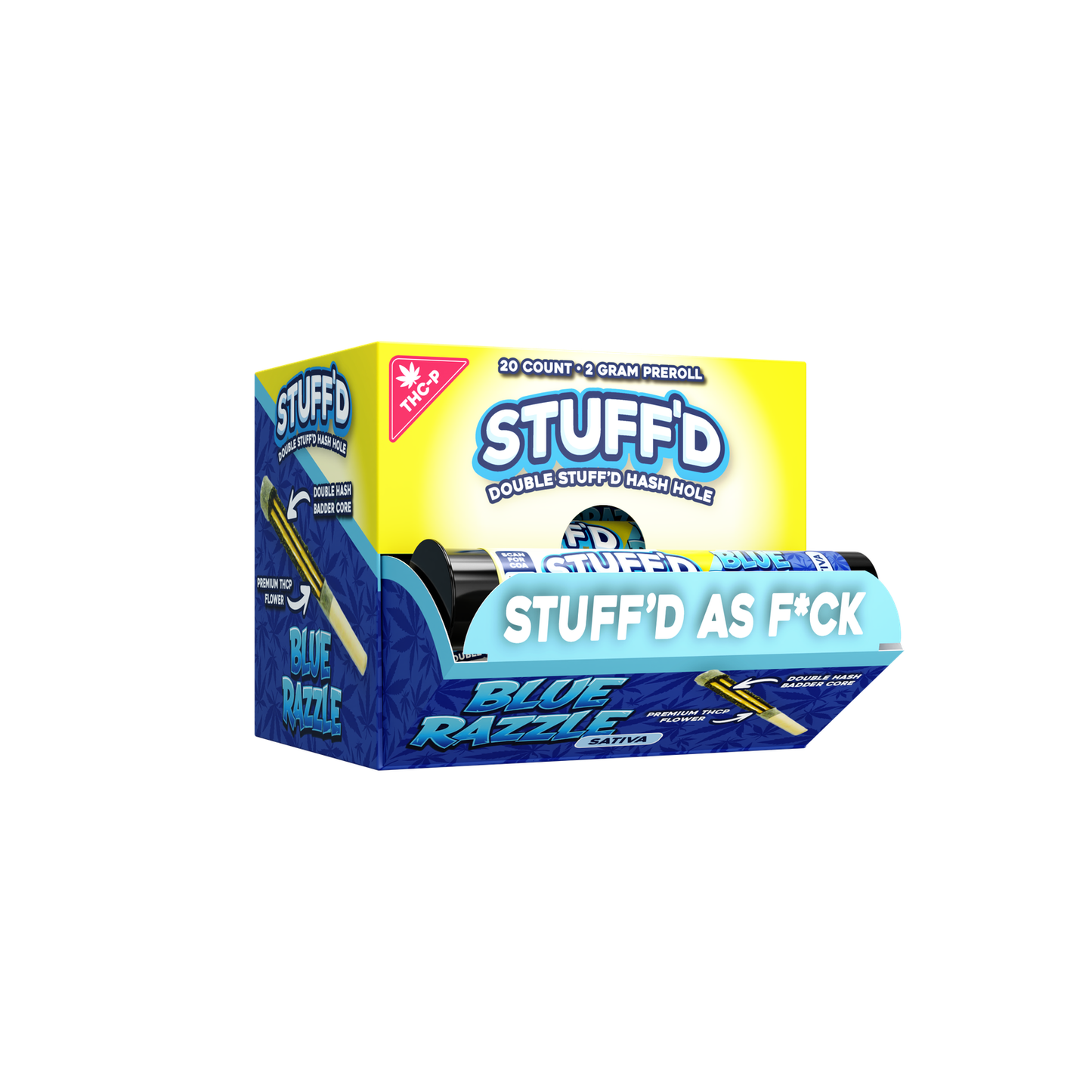 Stuff'd - 2g Preroll Hash Hole THCP - 20ct