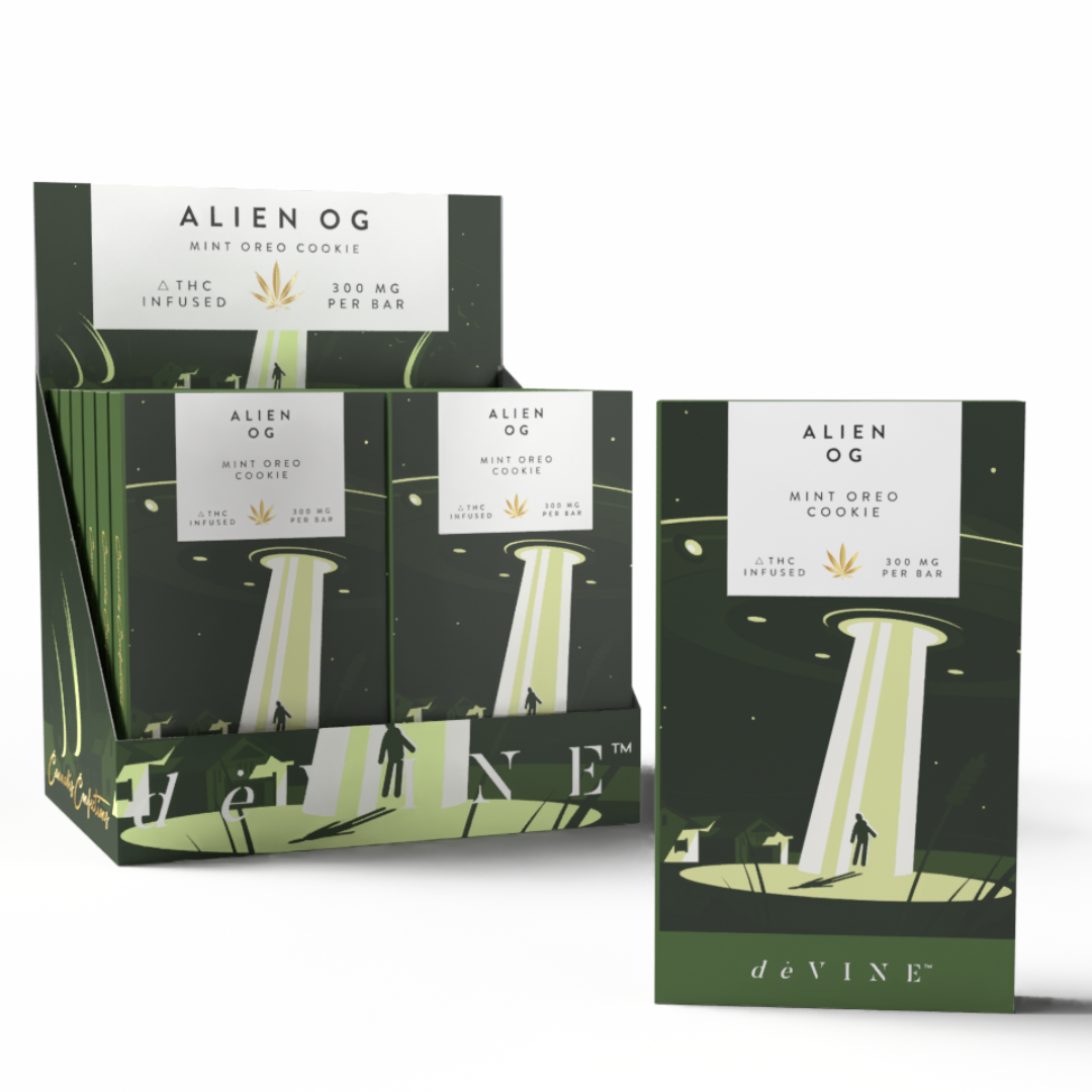 Cannabis Confection- Alien OG  15 serving bar - 300mg