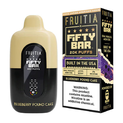 Fifty Bar x Fruitia 20k - 18ml - 5ct +