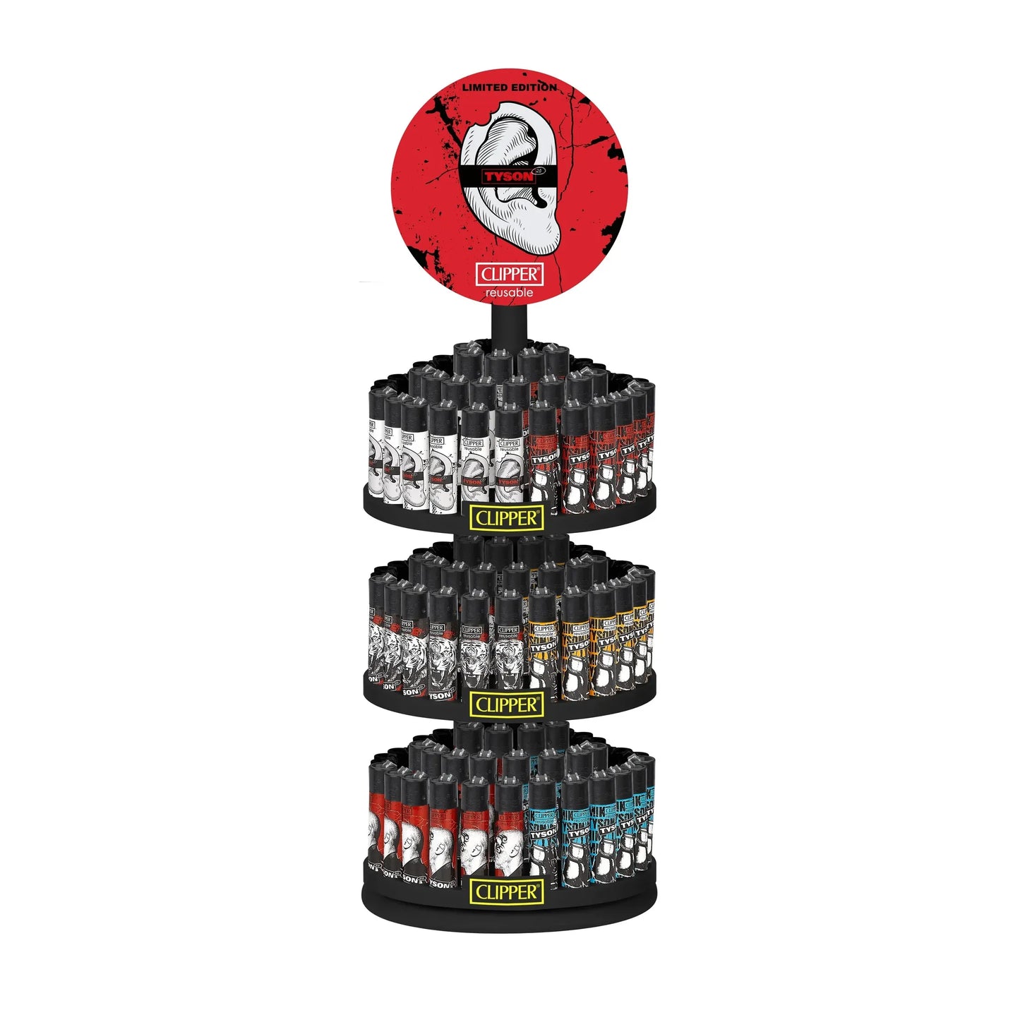 Clipper Lighters Display - Tyson Limited Edition - 156ct