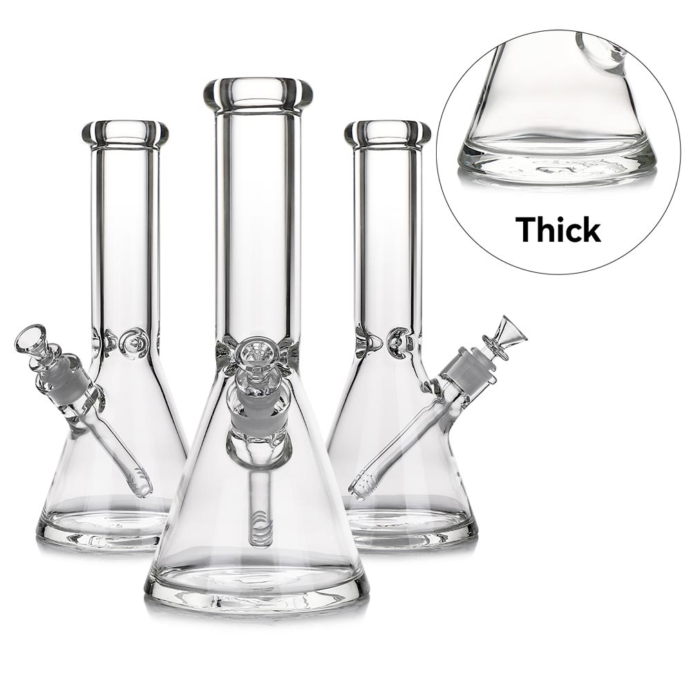 WP - 12" 9mm Heavy Beaker w/ Crystal Base