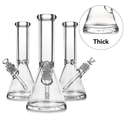 WP - 12" 9mm Heavy Beaker w/ Crystal Base