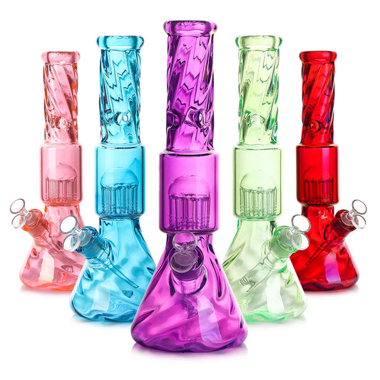 WP - 13" 11-Arm Full Color Twist Beaker - Asst [ CB170 ]