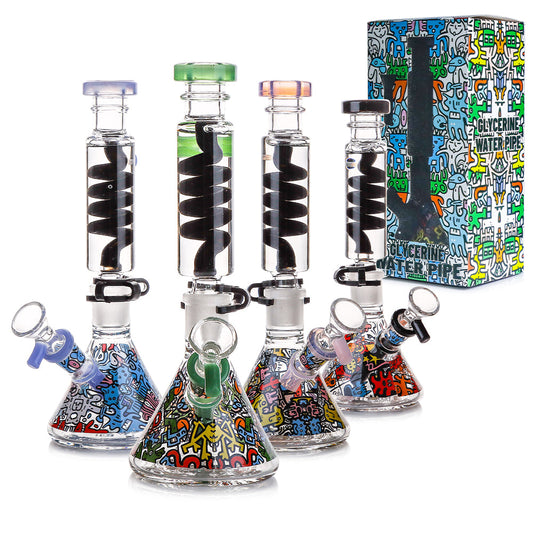 WP - 9" Glycerin 2 Part Design w/ Box - Asst [ CB185 ]