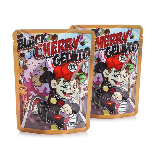 Mylar Bags - 3.5g - Designer Black Cherry Gelato - 100ct