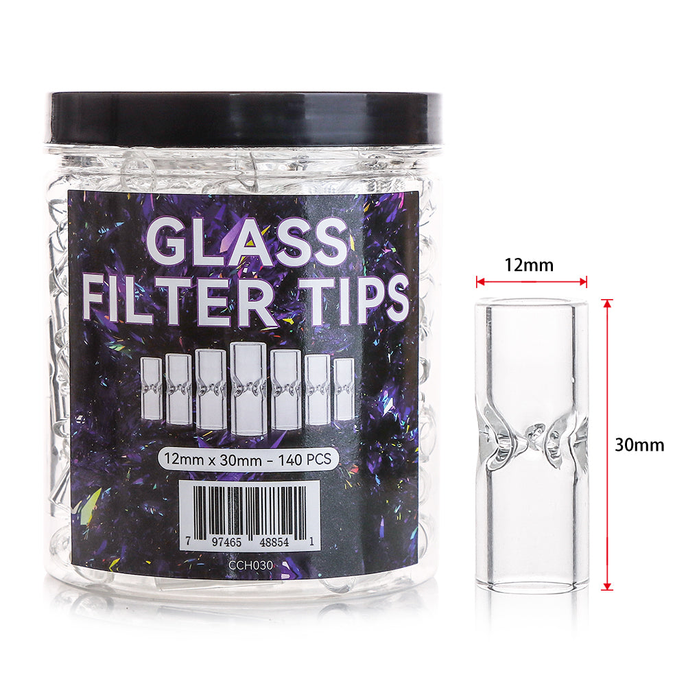 Glass Tips - 12 x 30mm 3 Poke - 140ct