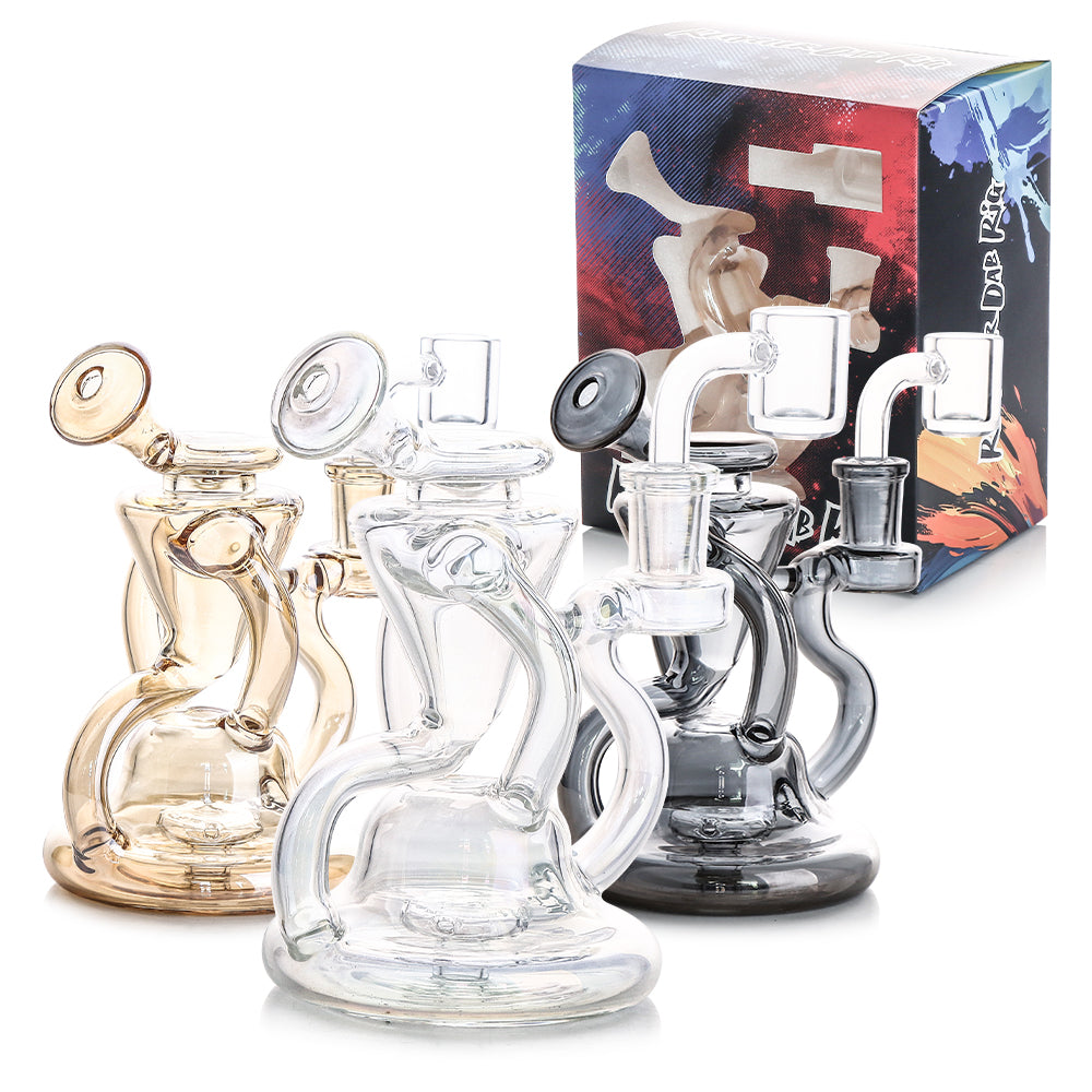 WP - 6" Iridescent Recycler w/ Box - Asst [ CDR133 ]