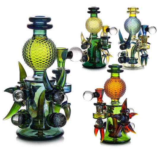WP - 8" Straight Neck Fumed Heady Rig - Asst