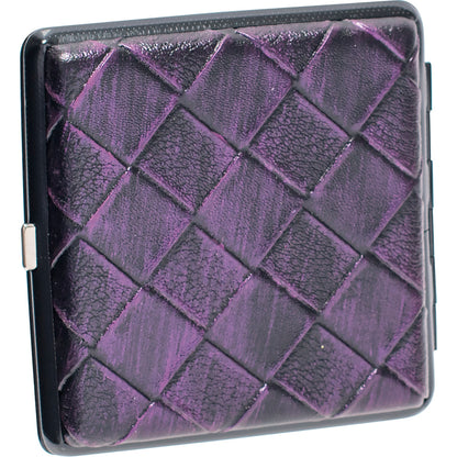 Fujima - Cig Case - 12ct - King Leather Checkered