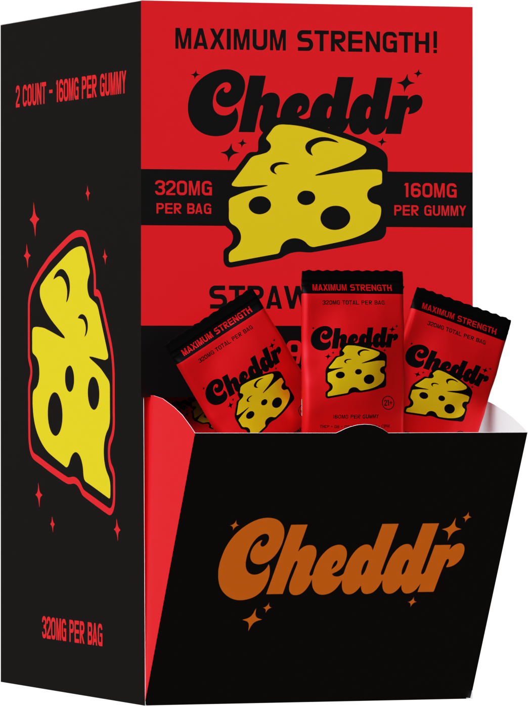 Cheddr 160mg Gummies | 2pk - 40ct