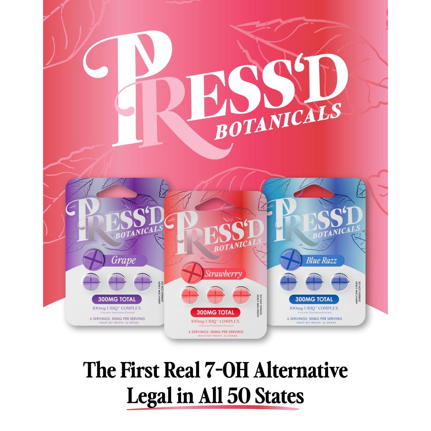 Press'd 100mg Uriq Tabs (3pk) - 10ct