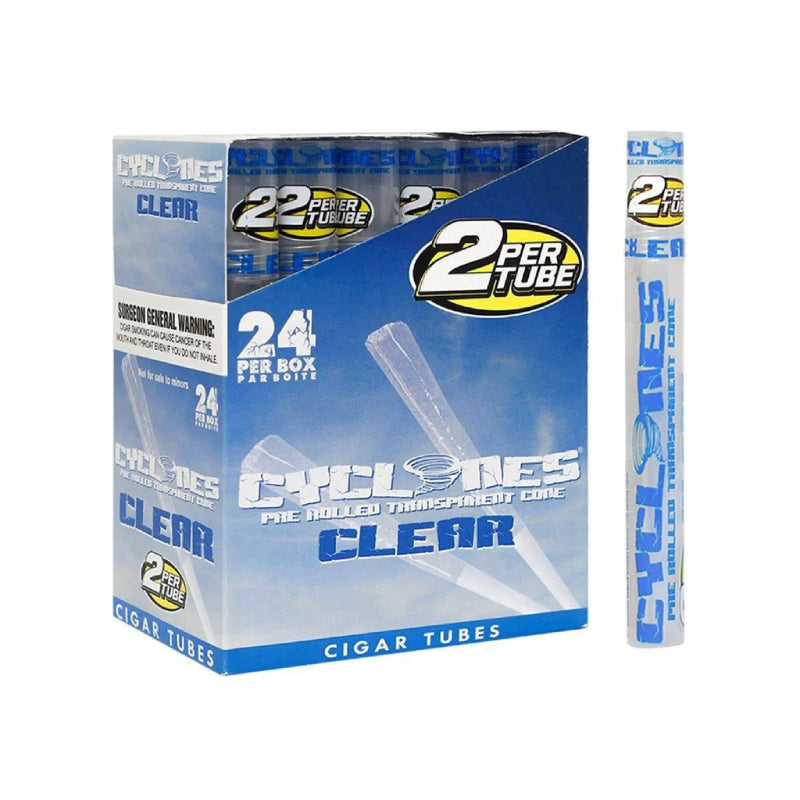 Cyclone Clear Cones - Natural - 24ct