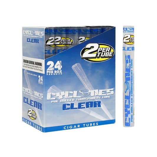Cyclone Clear Cones - Natural - 24ct
