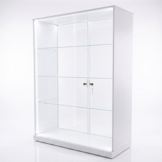Acrylic 4 Tier Counter LED w/ Doors Display