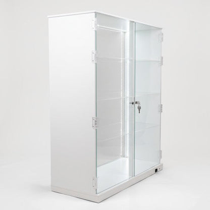 Acrylic 4 Tier Counter LED w/ Doors Display