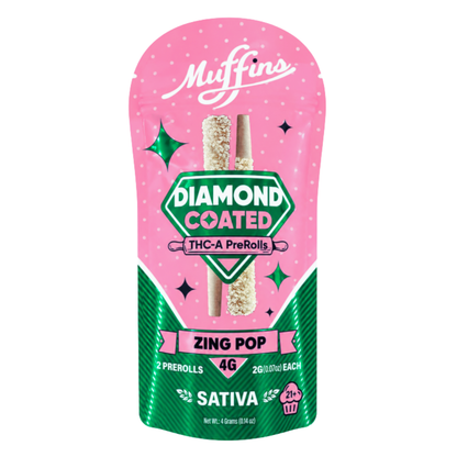 Muffins - 2g Diamong Coated Prerolls - 2pk - 5ct