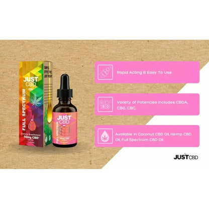 Just CBD - 3000mg Tincture Full Spectrum CBD Oil