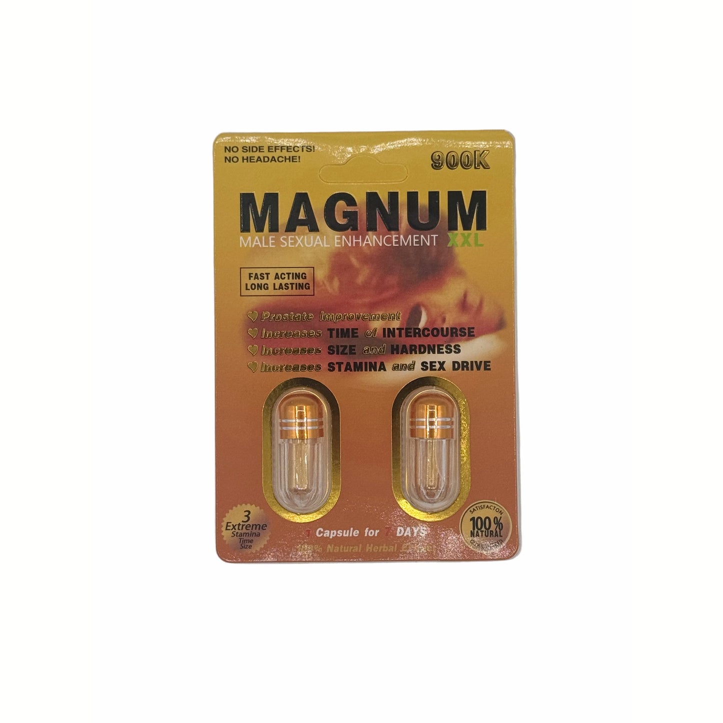 Magnum Gold Sexual Enhancement 900k Capsules | 2pk - 24ct