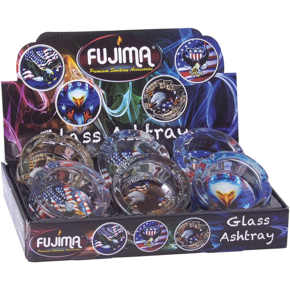 Fujima - Ashtray - Plain Eagle Flag Design - 6ct [ GA35 ]