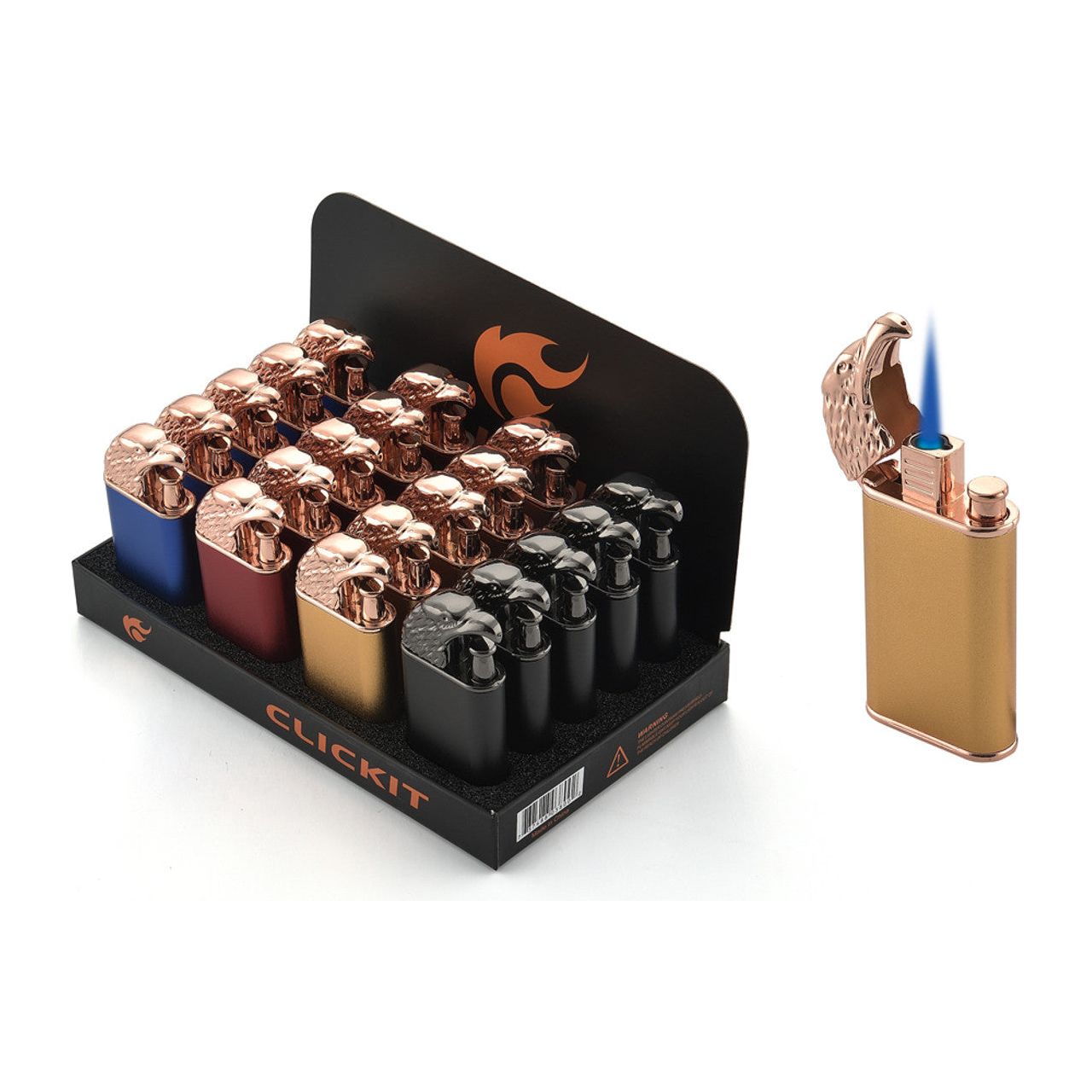 Clickit - Lighter - Eagle Design - 20ct