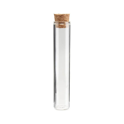 Loud Lock Clear Glass Tubes - 100ct - Assorted Tops