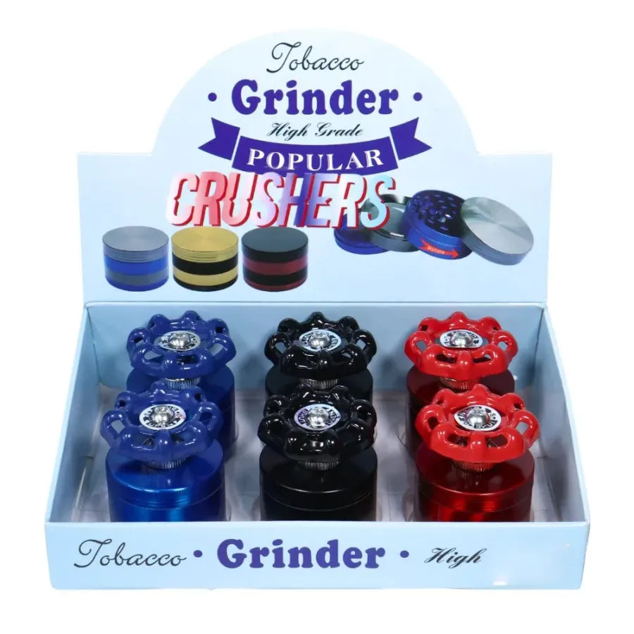 Grinders - 4pc 45mm Faucet Knob Design - 6ct [ #23 ]