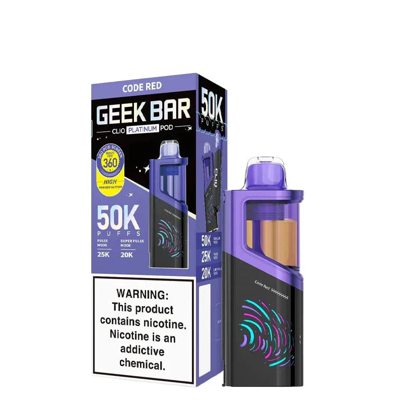 Geek Bar Clio Platinum 50k Pods - 16ml - 5ct