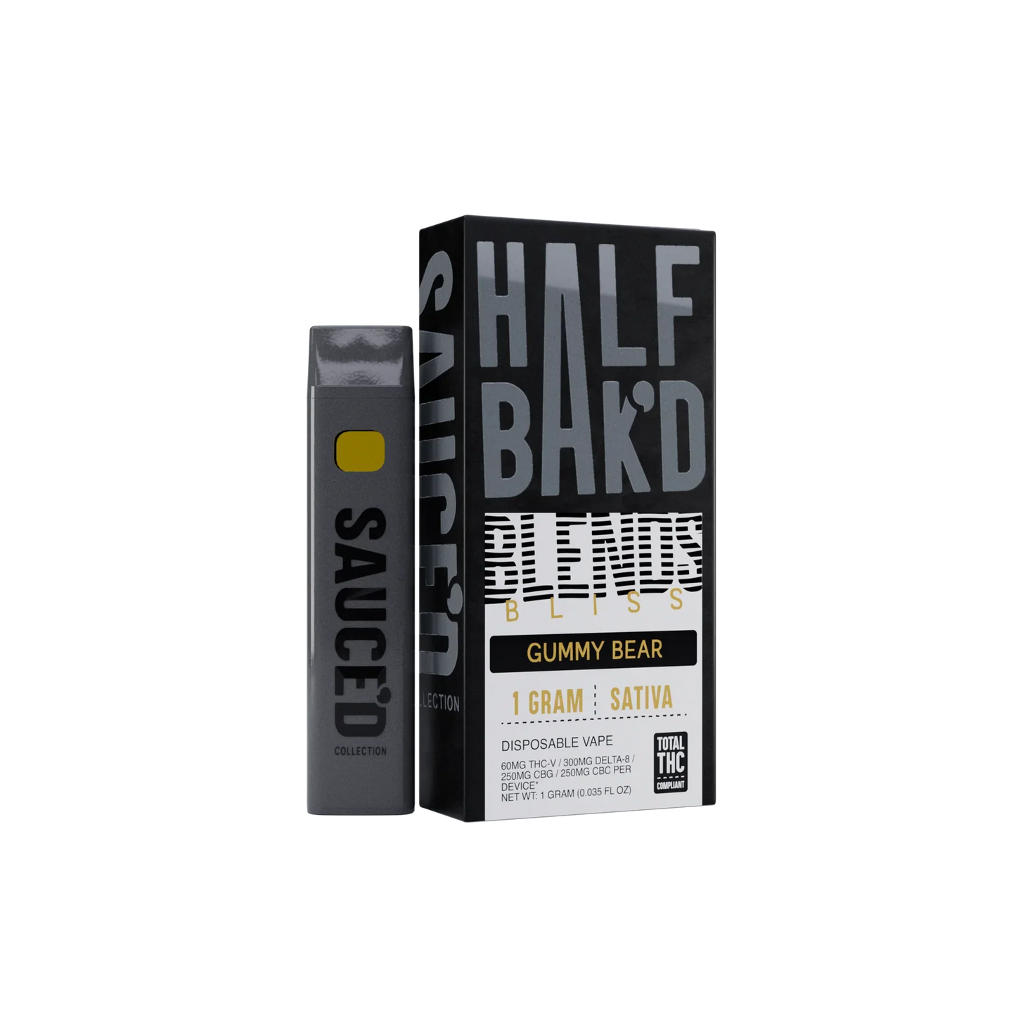 Half Bak'd - Blends 1g Disposable - 5ct