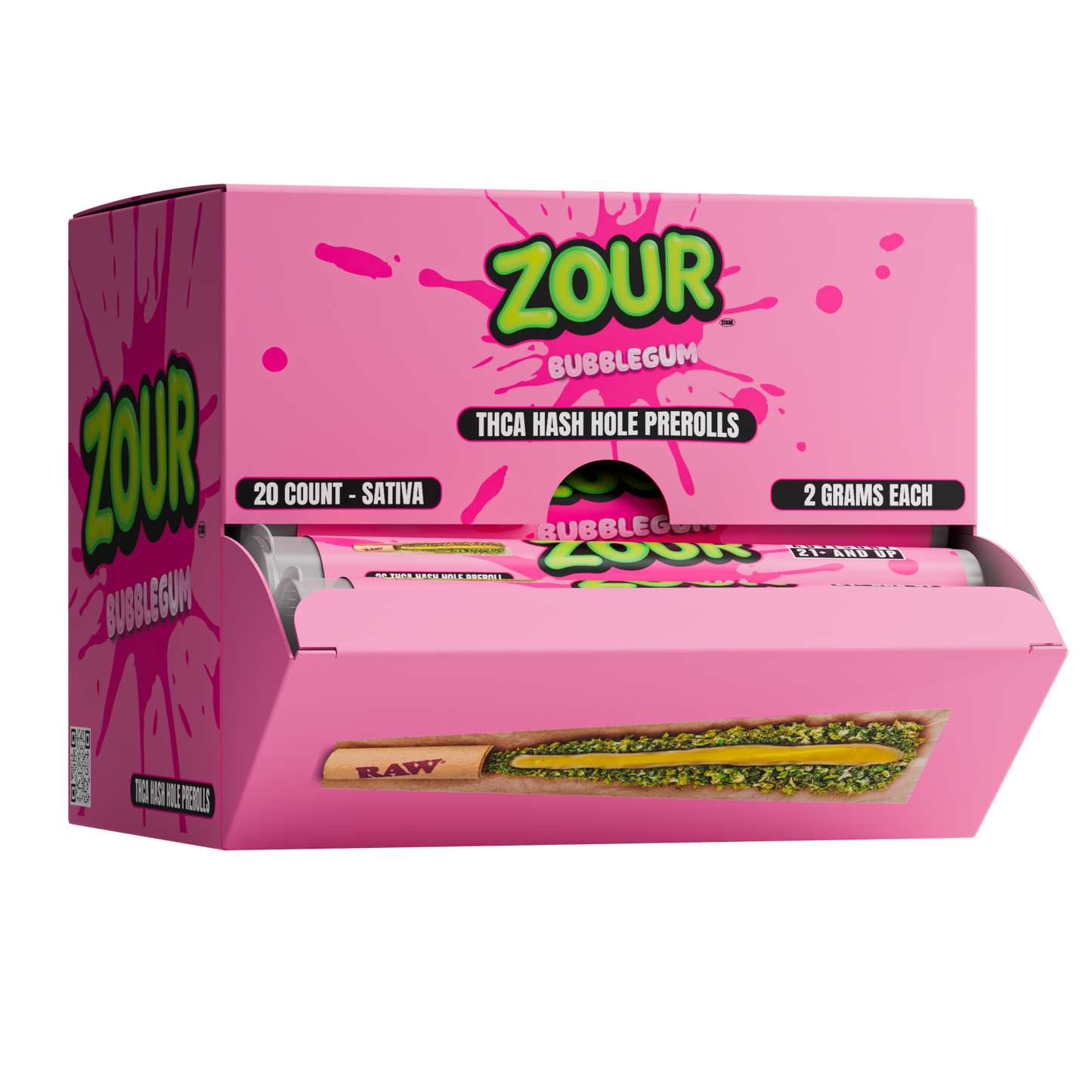 Zour Stash - 2g Pre-Roll THCA Hash Holes - 20ct