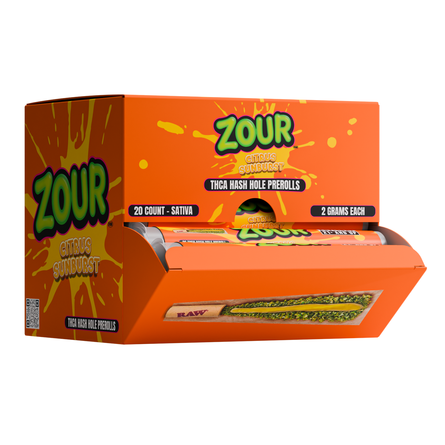 Zour Stash - 2g Pre-Roll THCA Hash Holes - 20ct