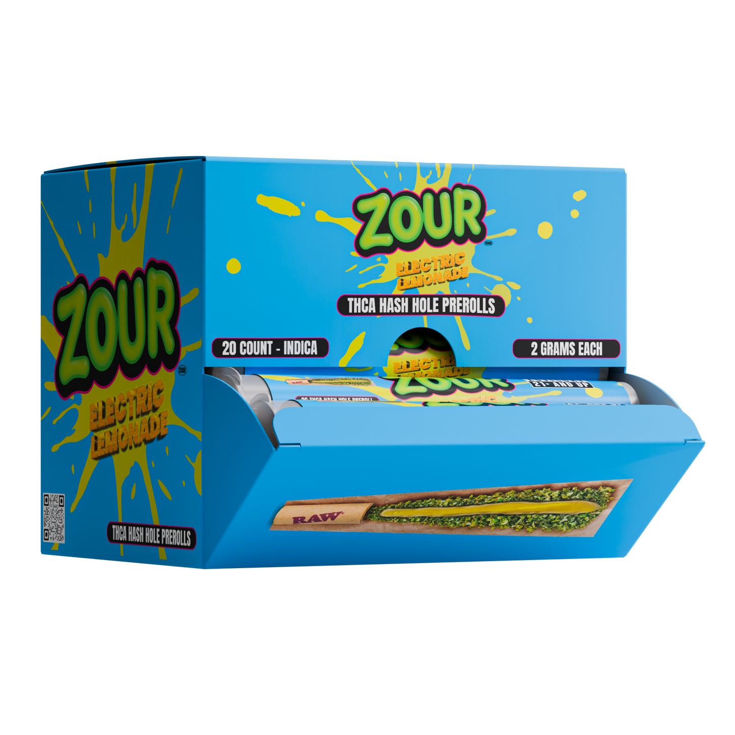 Zour Stash - 2g Pre-Roll THCA Hash Holes - 20ct