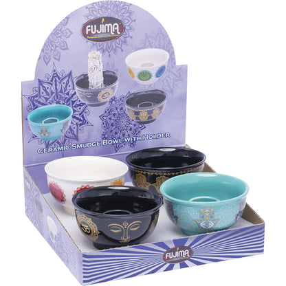 Fujima - Ceramic Smudge Bowls - 4ct