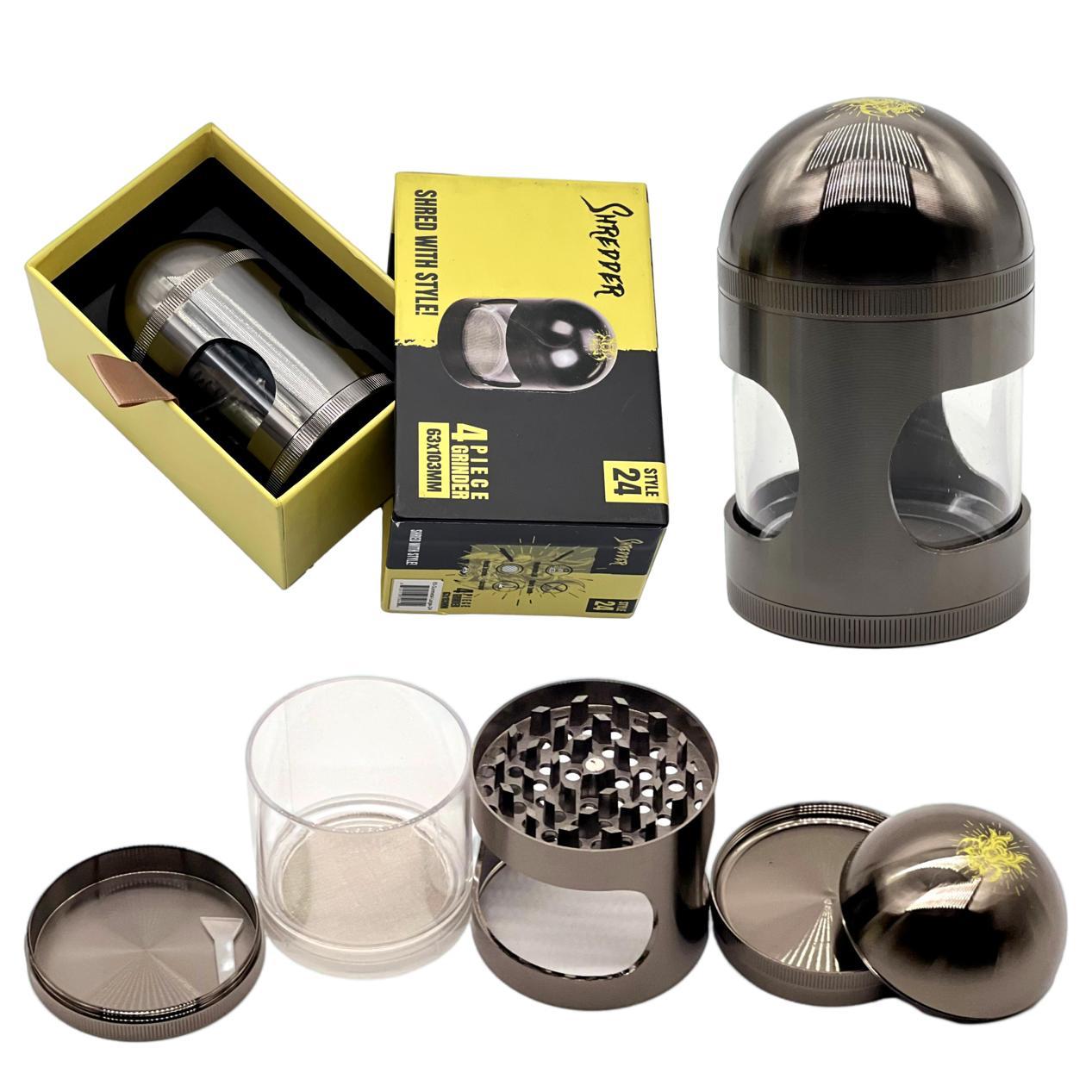 Shredder Grinder (4pc) - 63mm - Asst. - 155RG #9