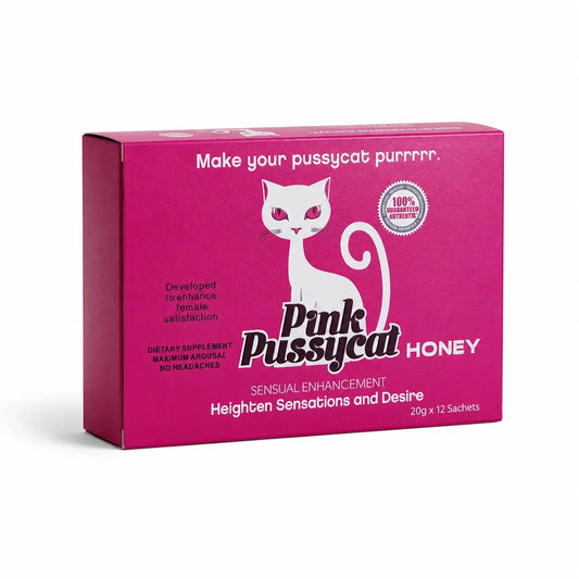 Pink Pussycat - Sexual Enhancement Honey Sachets - 12ct