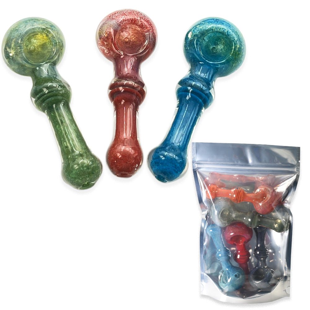 Hand Pipes - 4" Light Weight Frit - 5ct