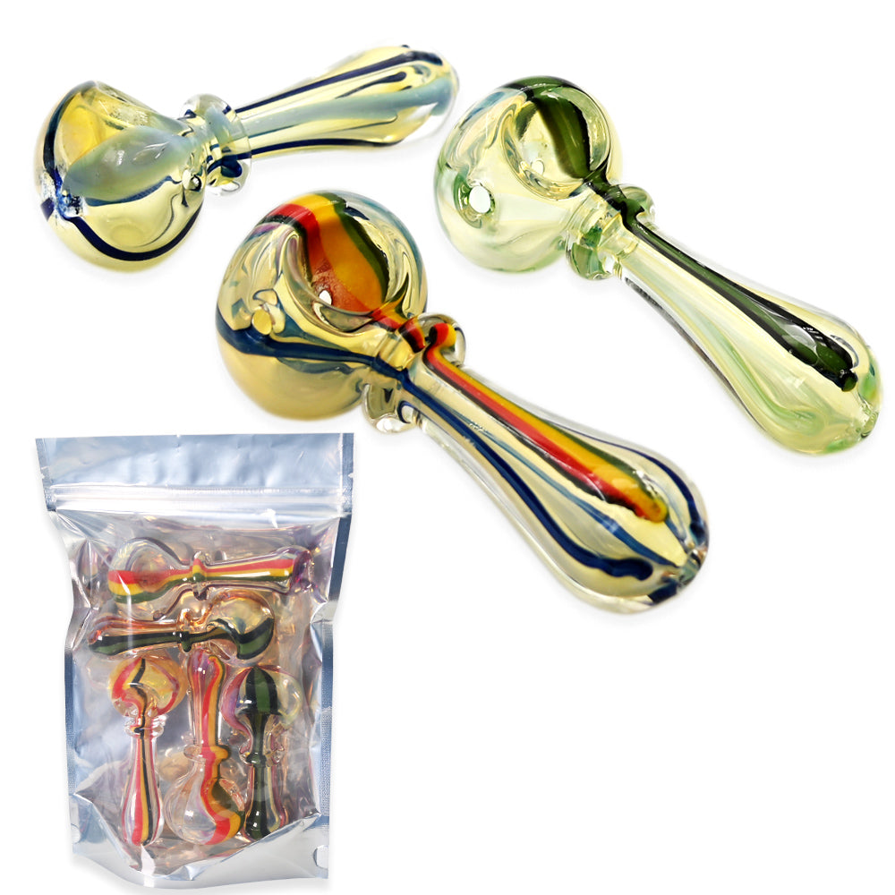 Hand Pipes - 5" Straight Line Color Art - 5ct