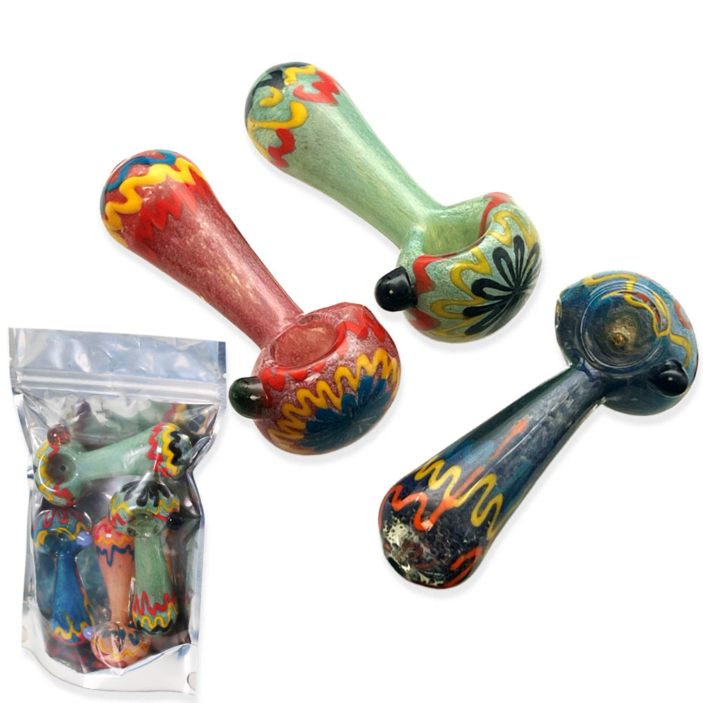 Hand Pipes - 4" Spoon Line - 4ct