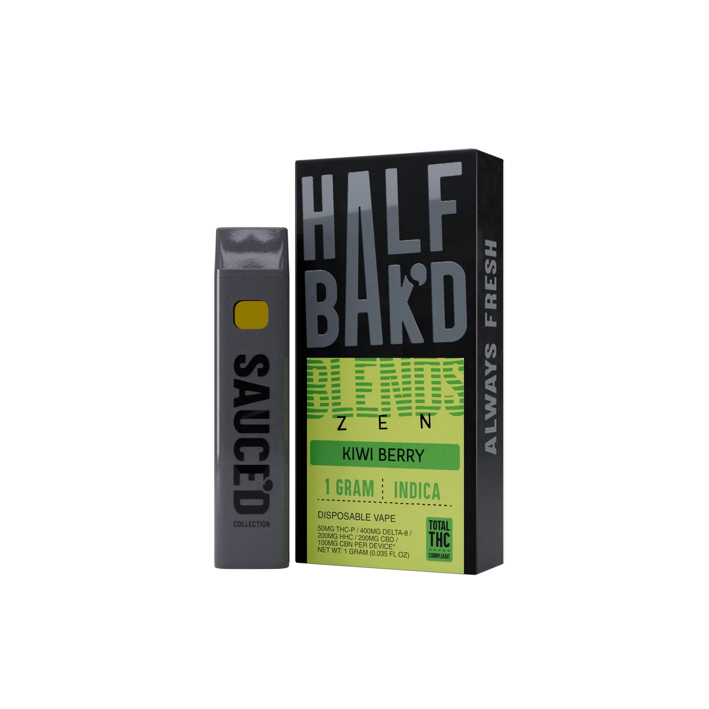 Half Bak'd - Blends 1g Disposable - 5ct
