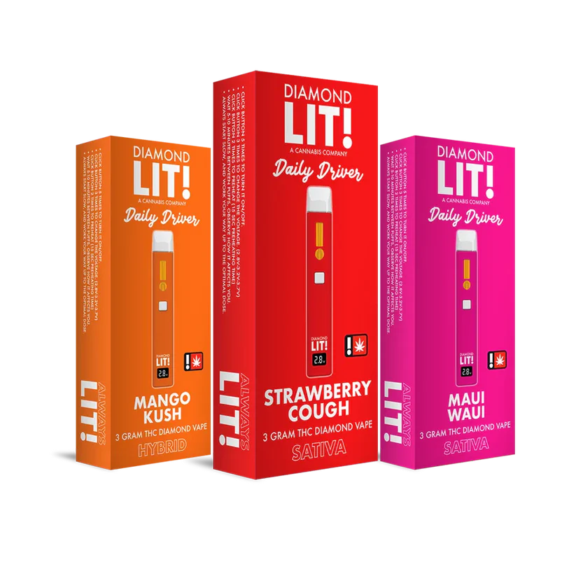 Lit! - 3g Daily Driver Diamond Lit Disposable - 5ct