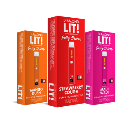 Lit! - 3g Daily Driver Diamond Lit Disposable - 5ct