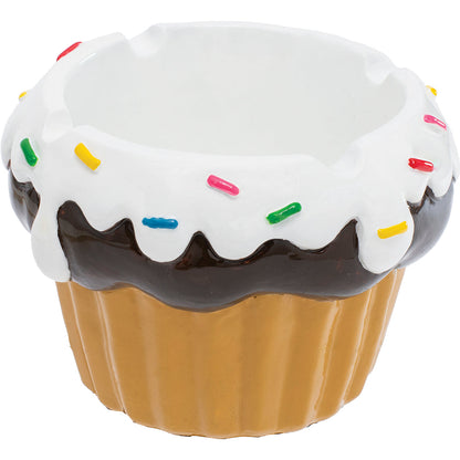 Fujima - Ashtray - Cupcake Polystone - Asst - 4ct [ LT418 ]