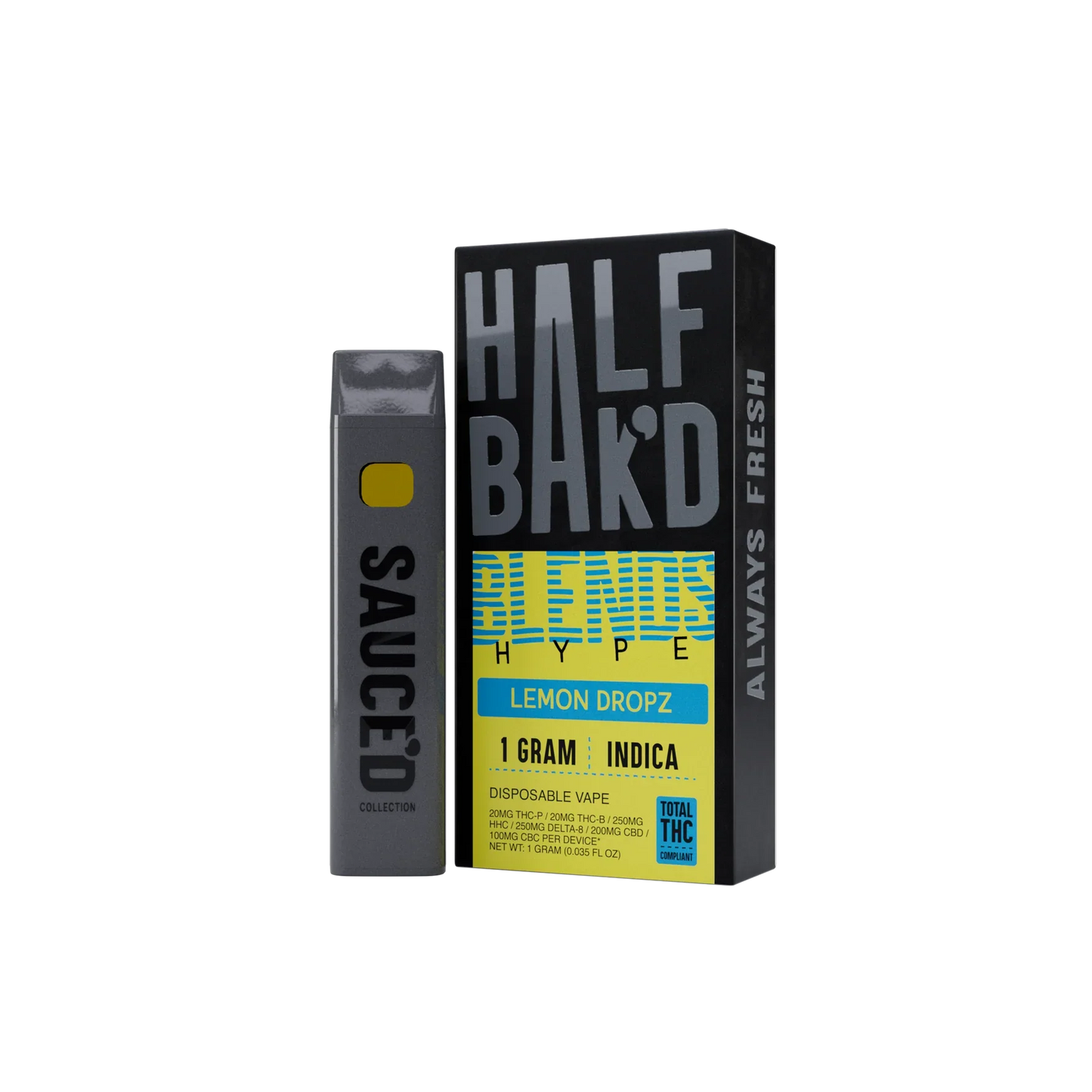 Half Bak'd - Blends 1g Disposable - 5ct