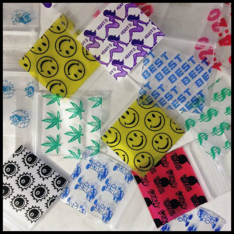 Apple Bags - 1.25" x 1.25" - 100pk - 10ct - Assorted Designs