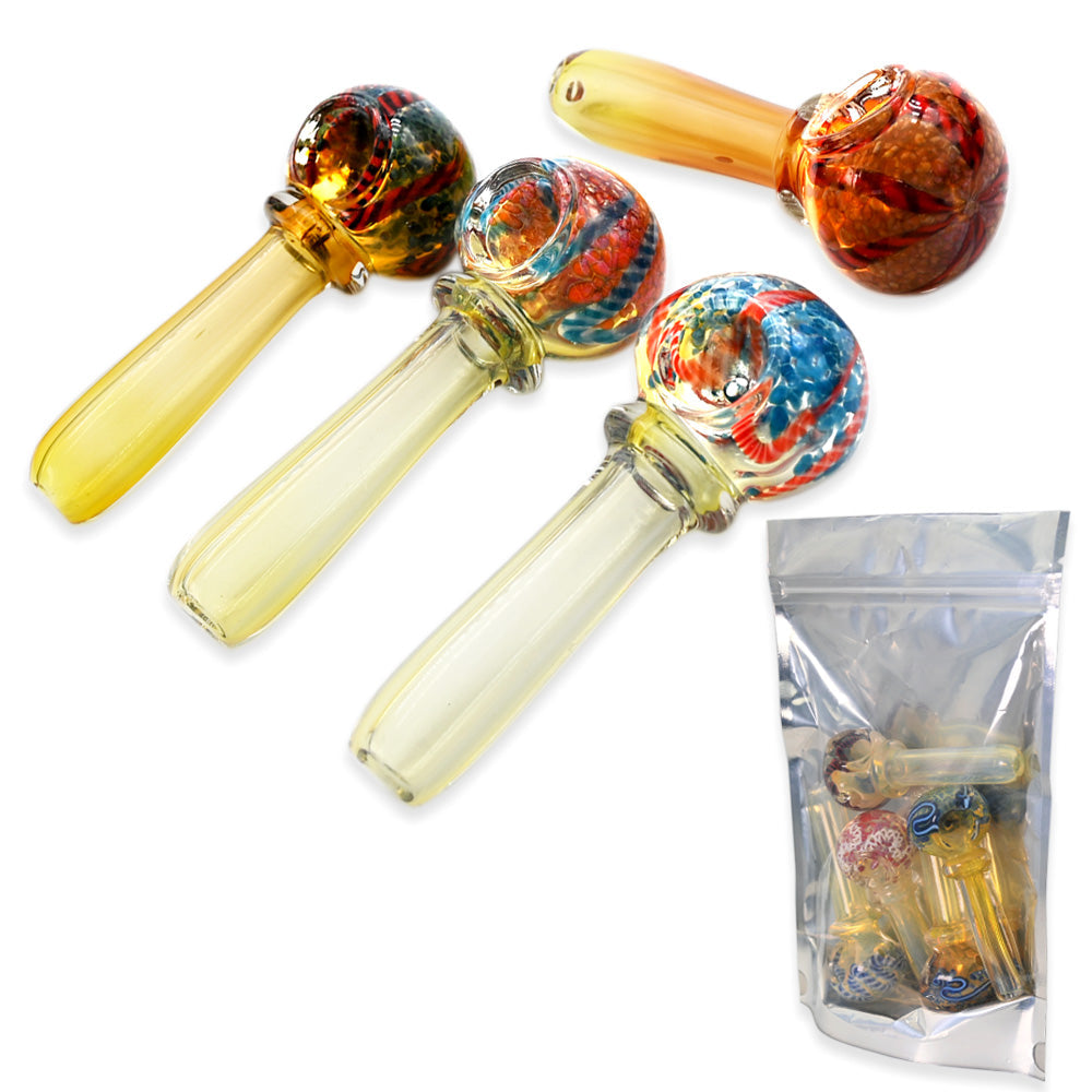 Hand Pipes - 3" Round Bowl - 5ct