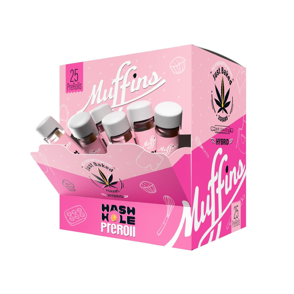 Muffins - 2g Hash Holes - 25ct