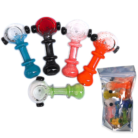 Hand Pipes - Full Body Frit Rings - 5ct